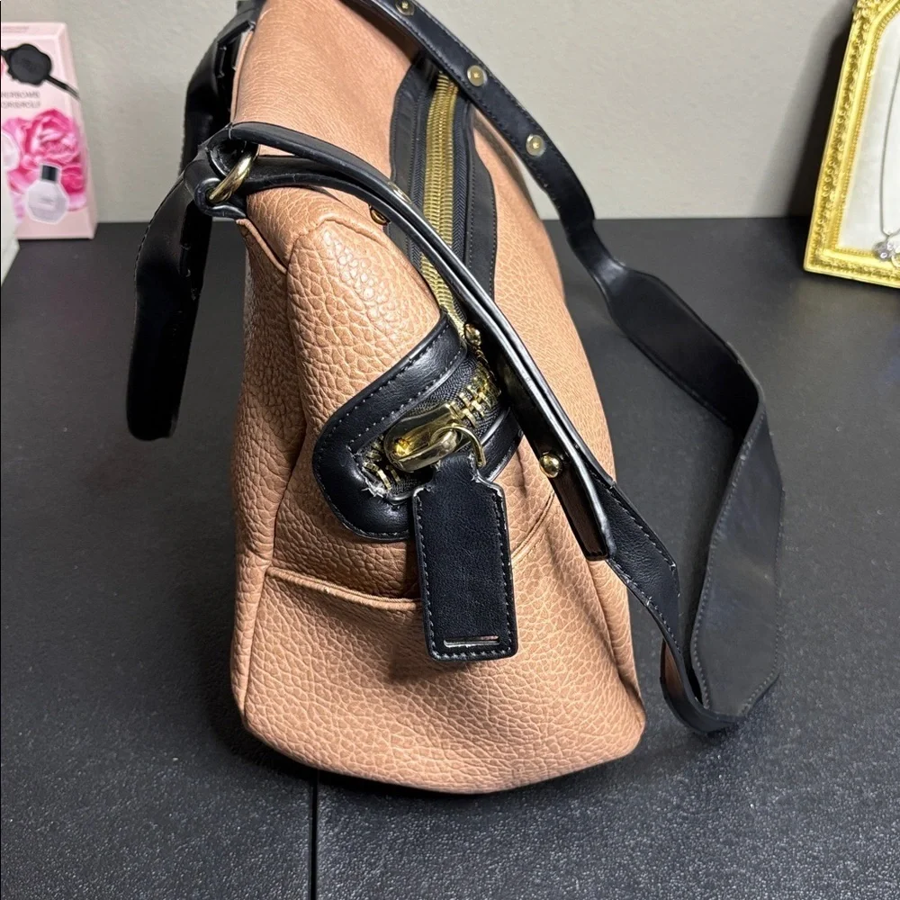 Faux Leather Crossbody Travel Hobo Bag